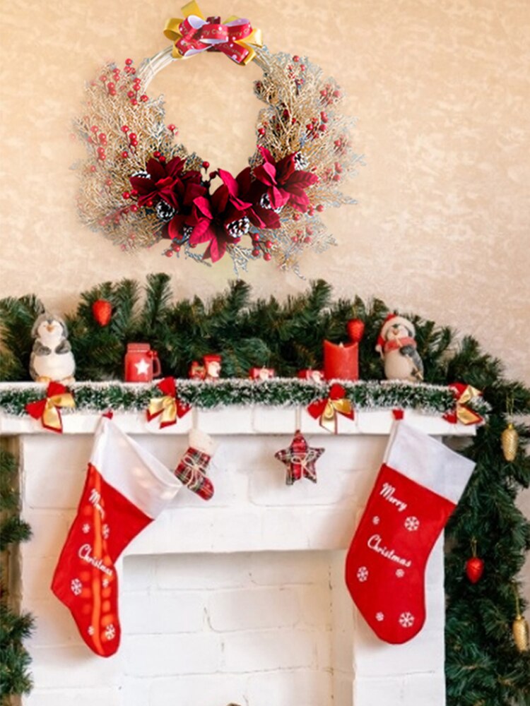 Krans dør høstkrans jul takksigelse krans vindu restaurant hjem lønneblad dekorasjon ornamenter anheng