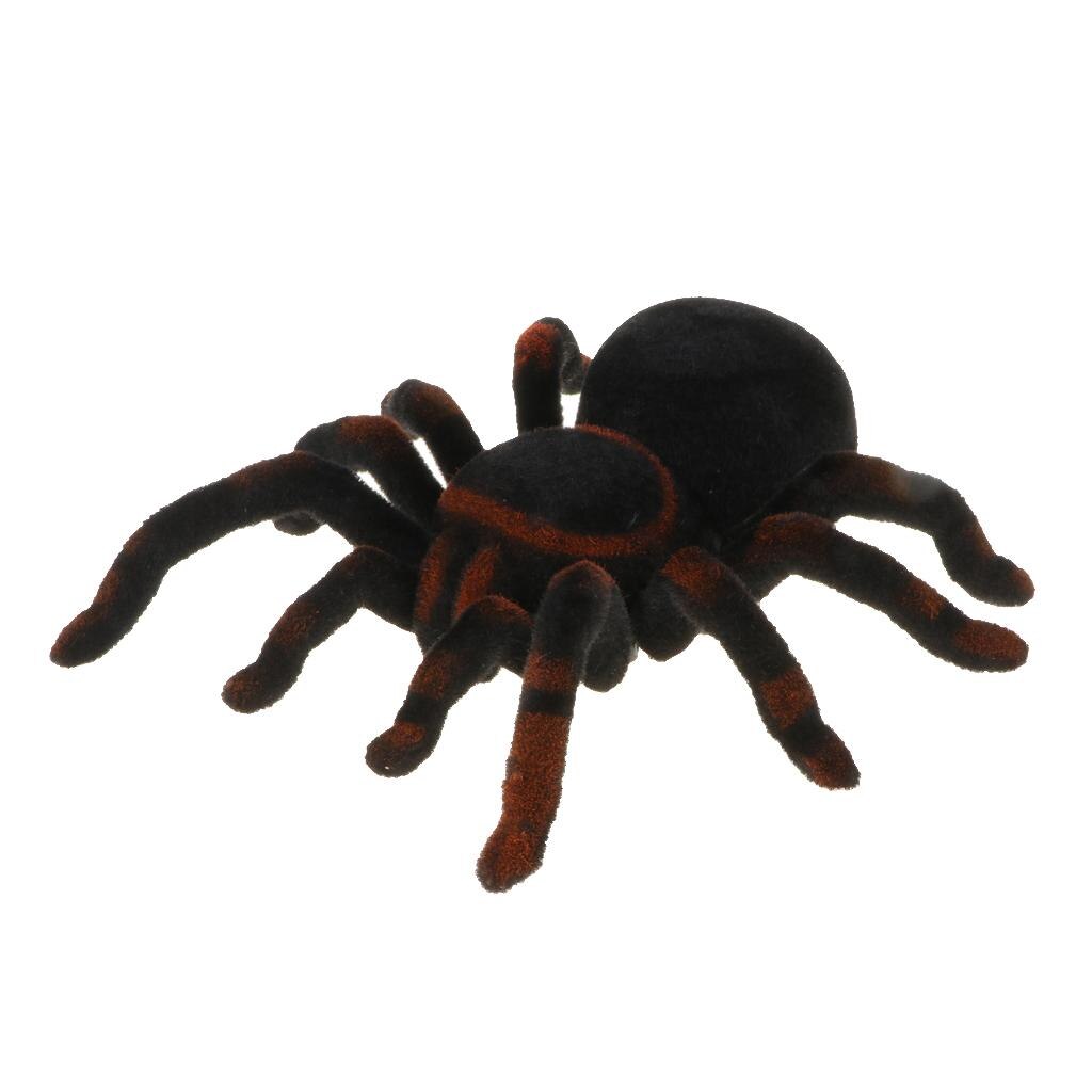 Remote Control Spider Realistic Soft Creepy Prank &amp; Joke Gag Toy Funny Toys Insect Bug Christmas &amp; Halloween Party Toys