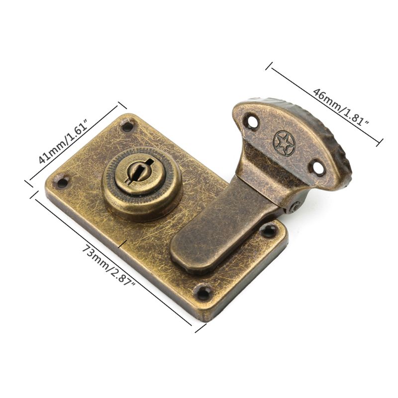 Stainless Steel Hasp Latch Lock Door Chain Anti-theft Clasp Padlock for Home Kit 85DA: typ3