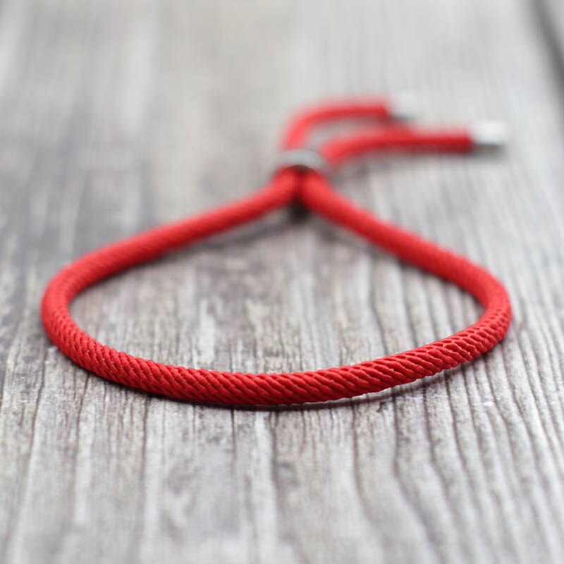 100% aço inoxidável pulseira masculino feminino 4mm milan corda preto vermelho braslet ajustável bff amizade braclet presente para casais: Red String