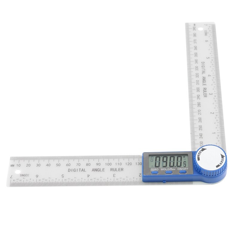 Angle Finder-Digital Protractor Angle Gauge, 2-In-1 Angle Measurement Tool ,360 Degrees Inch Metric Scale Rulers