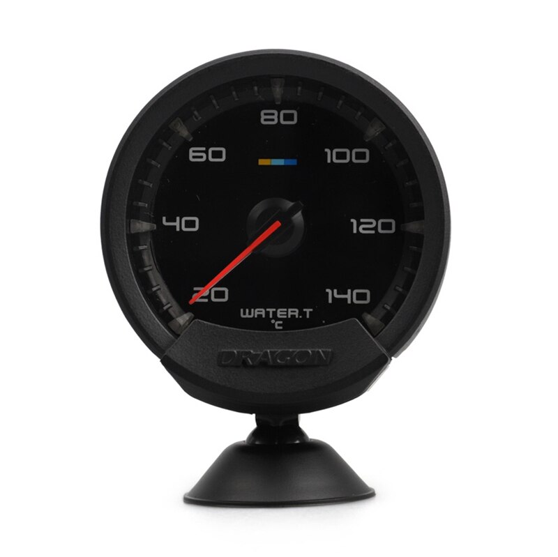 Universal 60mm 12V 20-140 Celsius Water Temperature Gauge Meter with Water Temp Sensor: Default Title