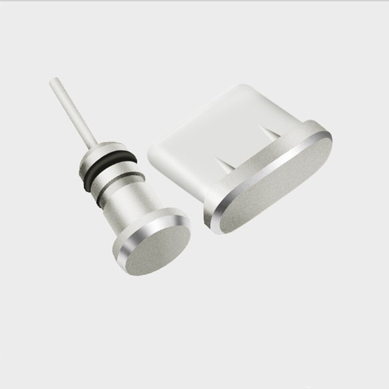 Type C Telefoon Opladen Poort 3.5Mm Koptelefoon Jack Sim Card Usb C Stof Plug Voor Samsung S10 S9 S8 note 8 9 Huawei P10 P20 P30 Pro