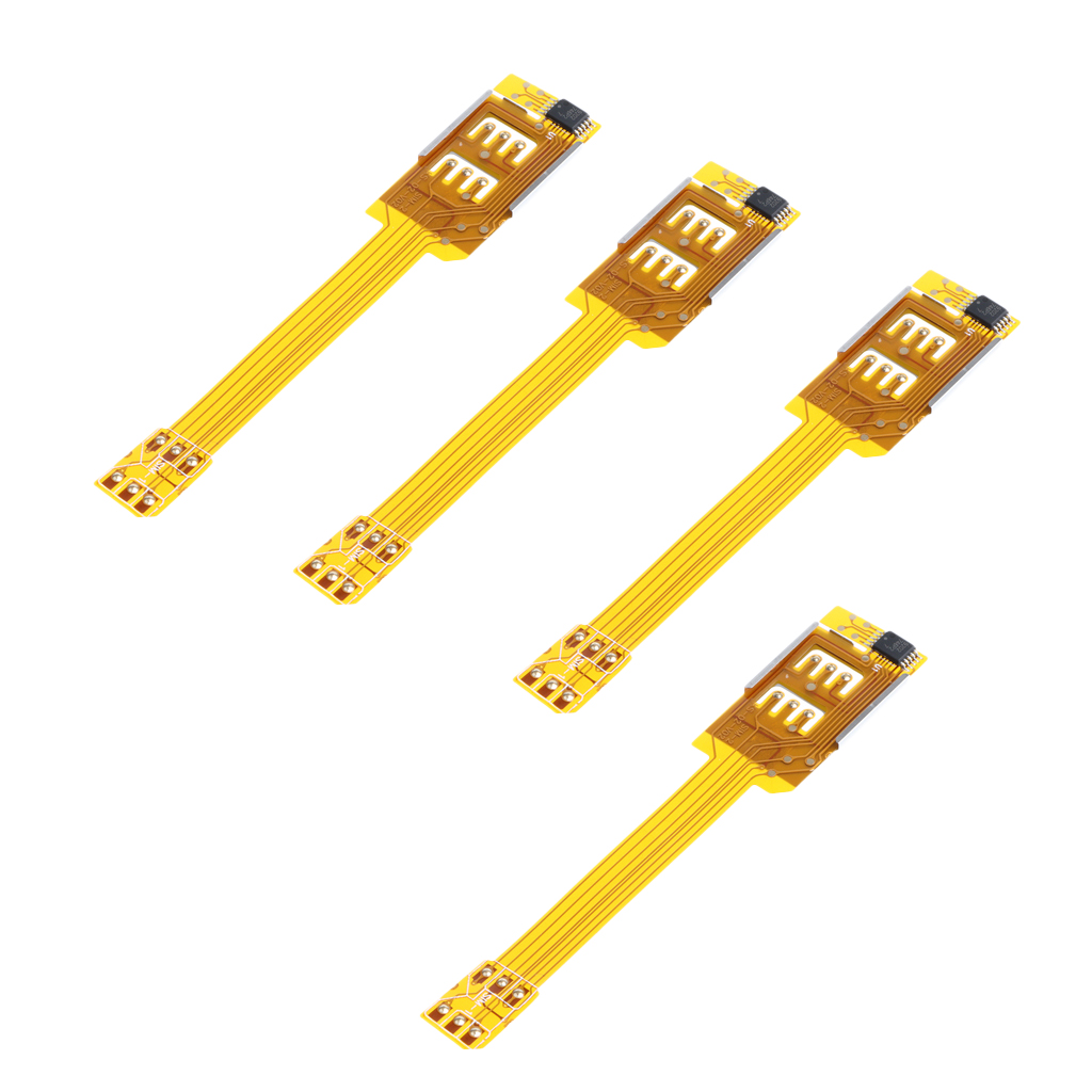 4X External SIM Card Extension Converter connects your current phone Micro SIM with another normal size SIM card