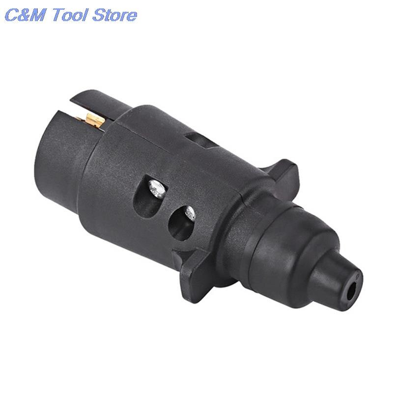 Plastikowe 7 gniazdo kołkowe wtyczki robić przyczep RVs 12V 7-stykowe okrągłe standardowe europejskie wtyczka samochodowa