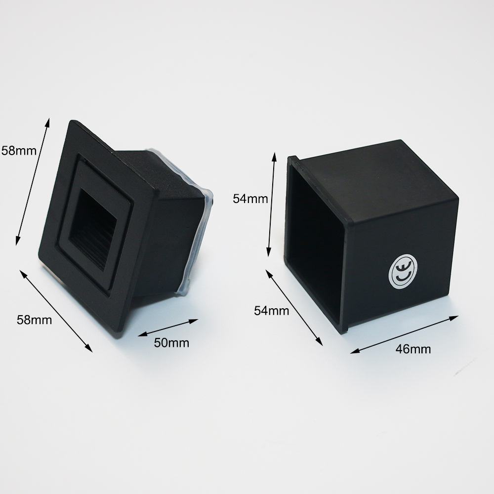 Modern Recessed LED Outdoor Waterproof Wall Lamp Footlight Stair Light Corner Wall Light Aluminum Wall Washer Pathway Sconce