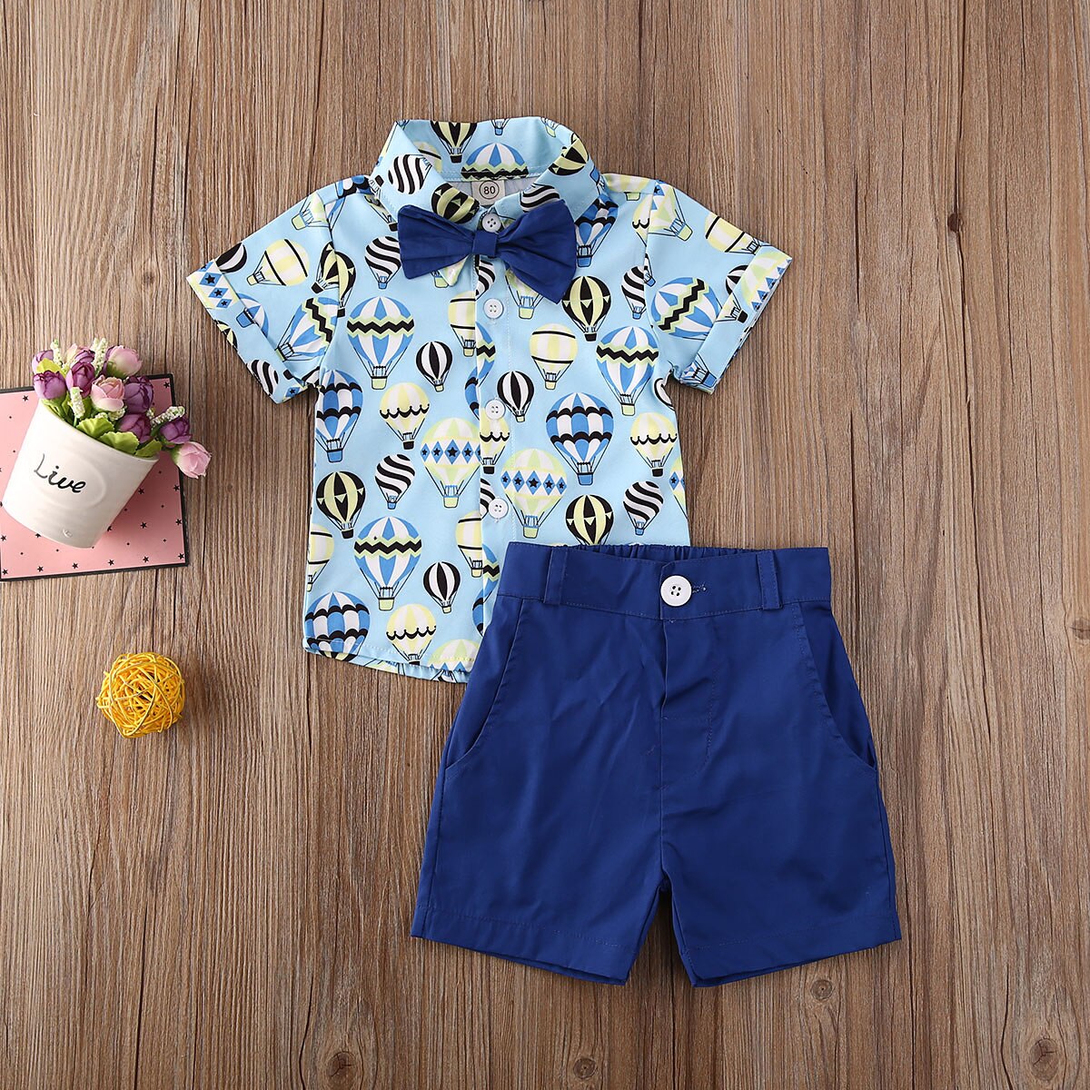 Baby sommer tøj småbørn børn baby dreng flamingo tøj kortærmet skjorte toppe shorts bukser 2 stk outfits
