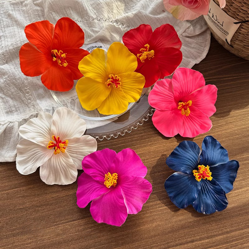 Hawaiiaanse bloem haarspeldjes Plumeria Hibiscus bloemen haarspeldjes bruids haarspelden Rose haarspeld sieraden zomer strand reizen
