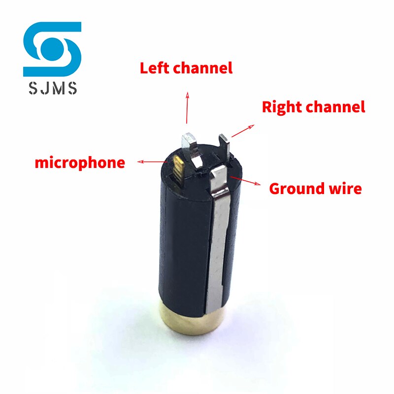 2 pezzi 2.5mm 3.5mm 4 poli stereo femmina presa Jack 2.5 3.5 doppio canale Jack 4 poli femmina Jack Audio per cuffie