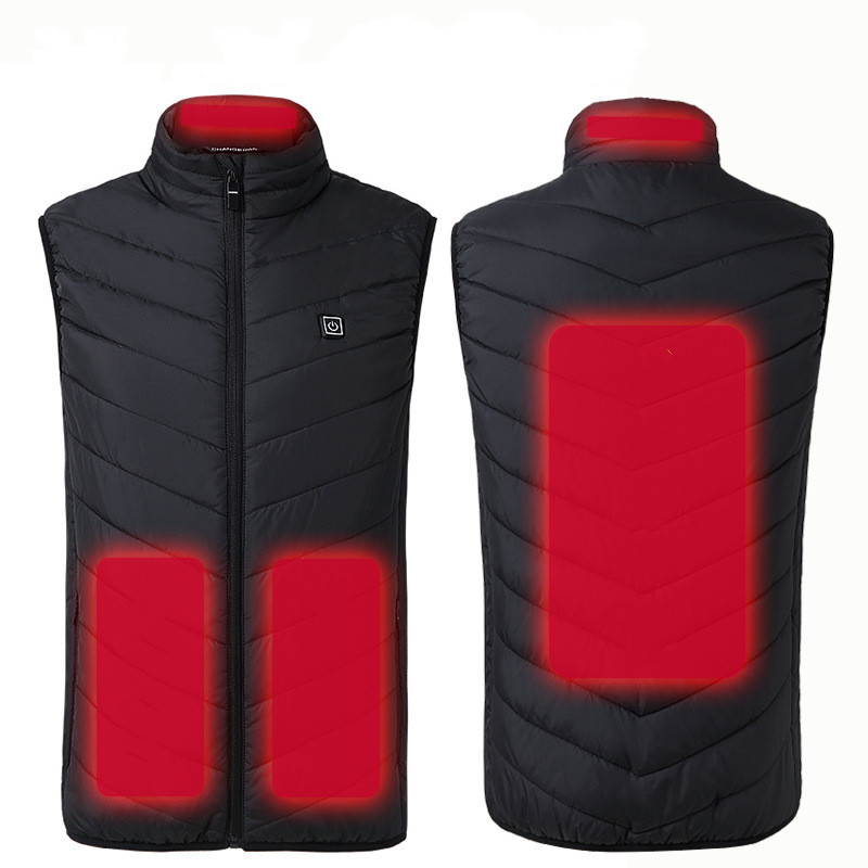 Winter Outdoor Warm USB Verwarmde Jas Vest Elektrische Thermische Kleding Vest Vrouwen Mannen Wandelen Camping Fietsen