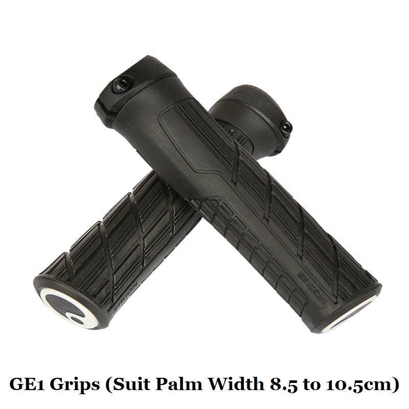Ergon Ga3 Ge1 Ga20 Anti-slip Rubber Grips Bicycle Handlebar Grip Mtb Cycling Soft Handle Grips Bike Bar End Mount Hand Covers: ERGON GE1 Grips