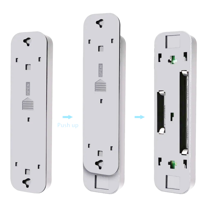 LED-kastlamp op batterijen, draadloos push-licht, magnetisch onder kast, kastverlichting voor keukengarderobe, slaapkamer, trap