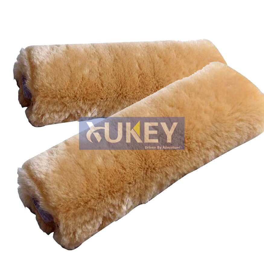 Xukey faux saueskinn ull pels auto bilbelte skulderputer dekke vinter luftig sele setebelte setetrekk bil styling rosa