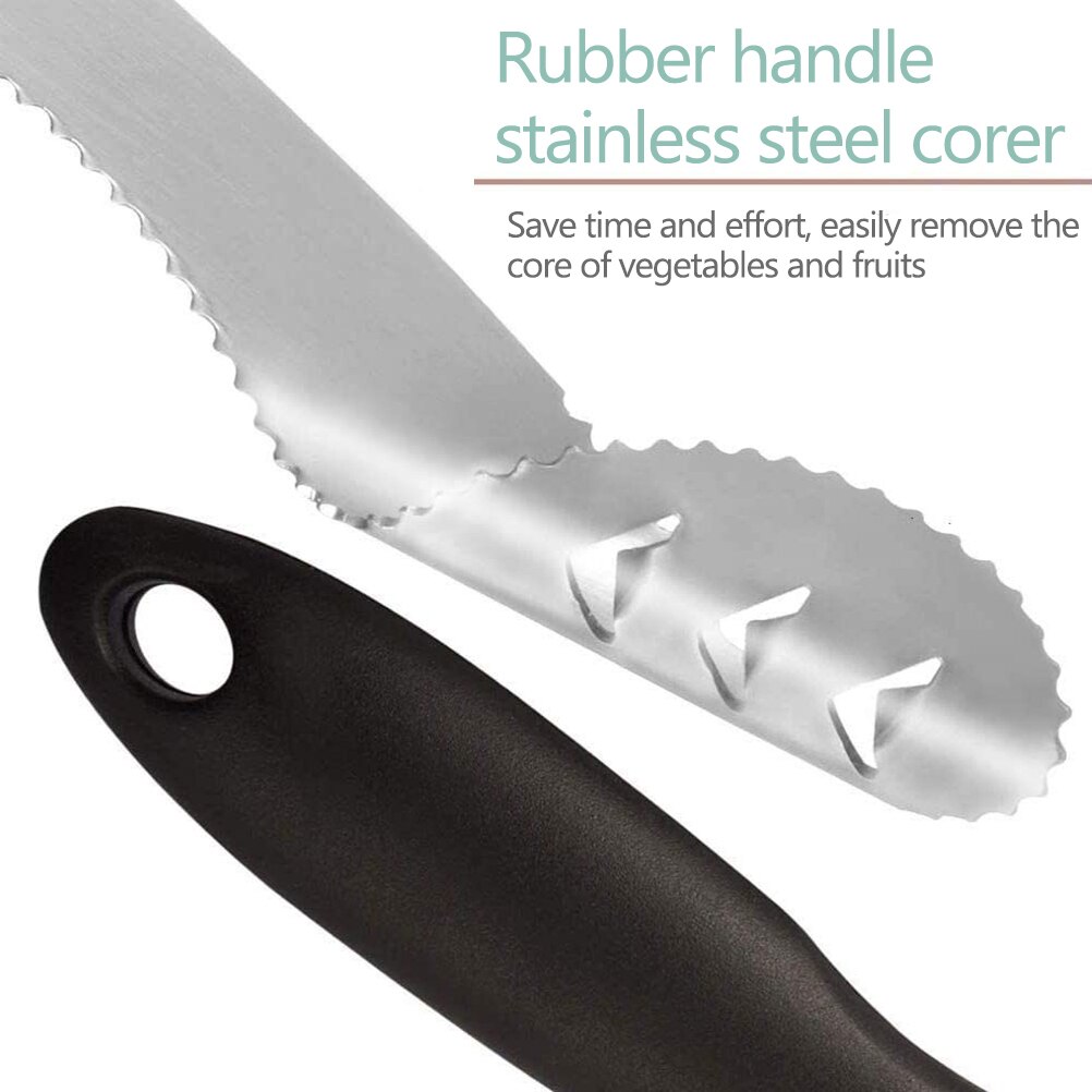 Stainless Steel With Plastic Handle Pepper Core Remover Chili Pear Fruits Vegetables Slicer Peeler Kitchen Accessories Tools