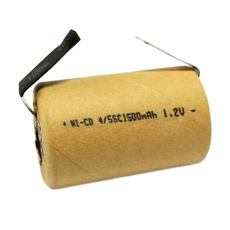 6-15pcs 4/5SC SubC 1.2V 1500mAh SC Ni-CD Rechargeable Battery Cell with Welding Tabs for Power Tools Battery Electric Toys