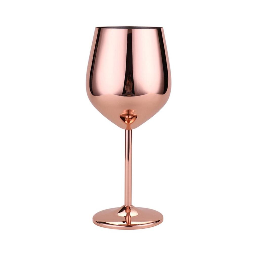 500ml Red Wine Glass Silver Rose Gold Goblets Juice Drink Champagne ...