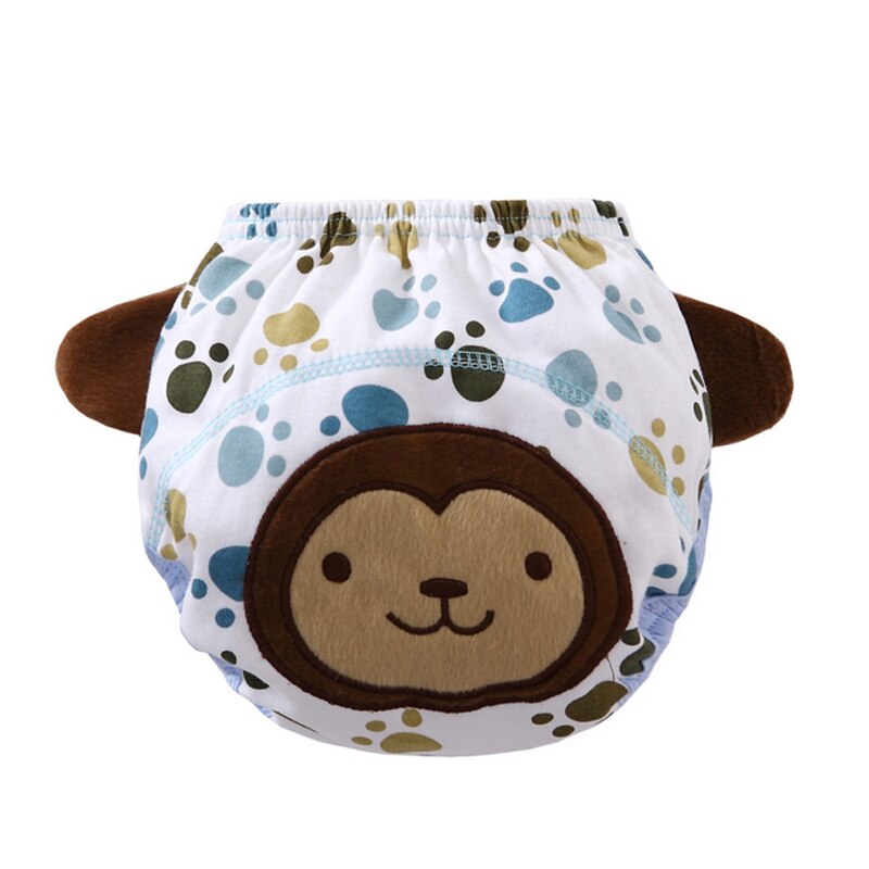 2Pc Mädchen Jungen Unterwäsche freundlicher Unterhose Wiederverwendbare Baby, Kleinkind Windel Tuch Windeln 80/90/100: menkey / 90