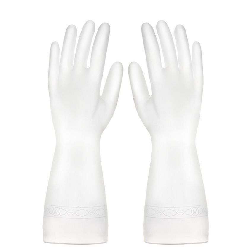 5 Pairs Kitchen Dish Washing Gloves Household Dishwashing Rubber Gloves Waterproof For Washing Cleaning Gloves Dishes Durable: Red / S