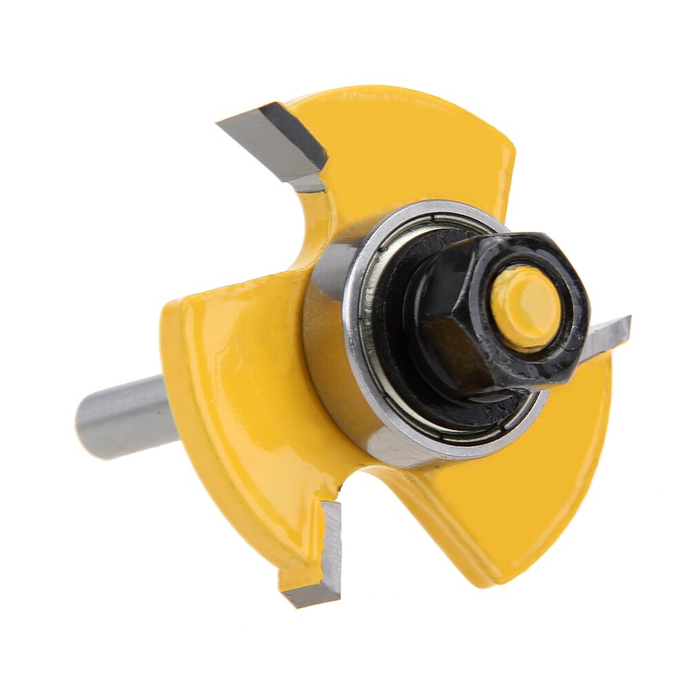 Freesset met 2 pc schachten, messing en groefverbinding, 3/4 " houtsnijgereedschap