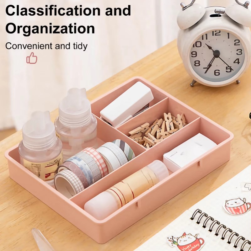 Tiroir de Table mallette de rangement empilable multi-cellules divers plateau de rangement Dressing bureau bijoux papeterie organisateur maquillage organiser
