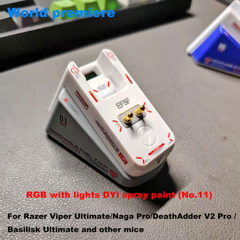 Logitech /Razer Competitive Game mouse Wireless Charging base DIY color modification for G series g903 Viper Uitimate mouse kit: Razer RGB DIY 011