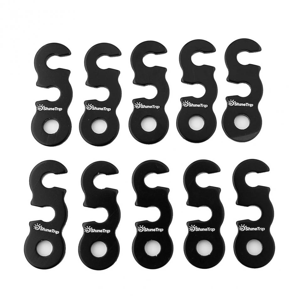 Shinetrip 10Pcs Aluminium Camping Tent Onderdak Spanner Guyline Touw Richter Tent Guy Lijn Touw Spanners Reizen Kit Accessoire