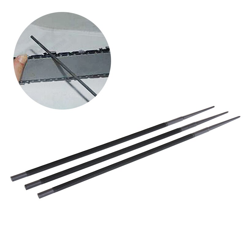 3 st/lot pro 4.8 mm rund motorsåg kedjefilar filslip för träslöjd