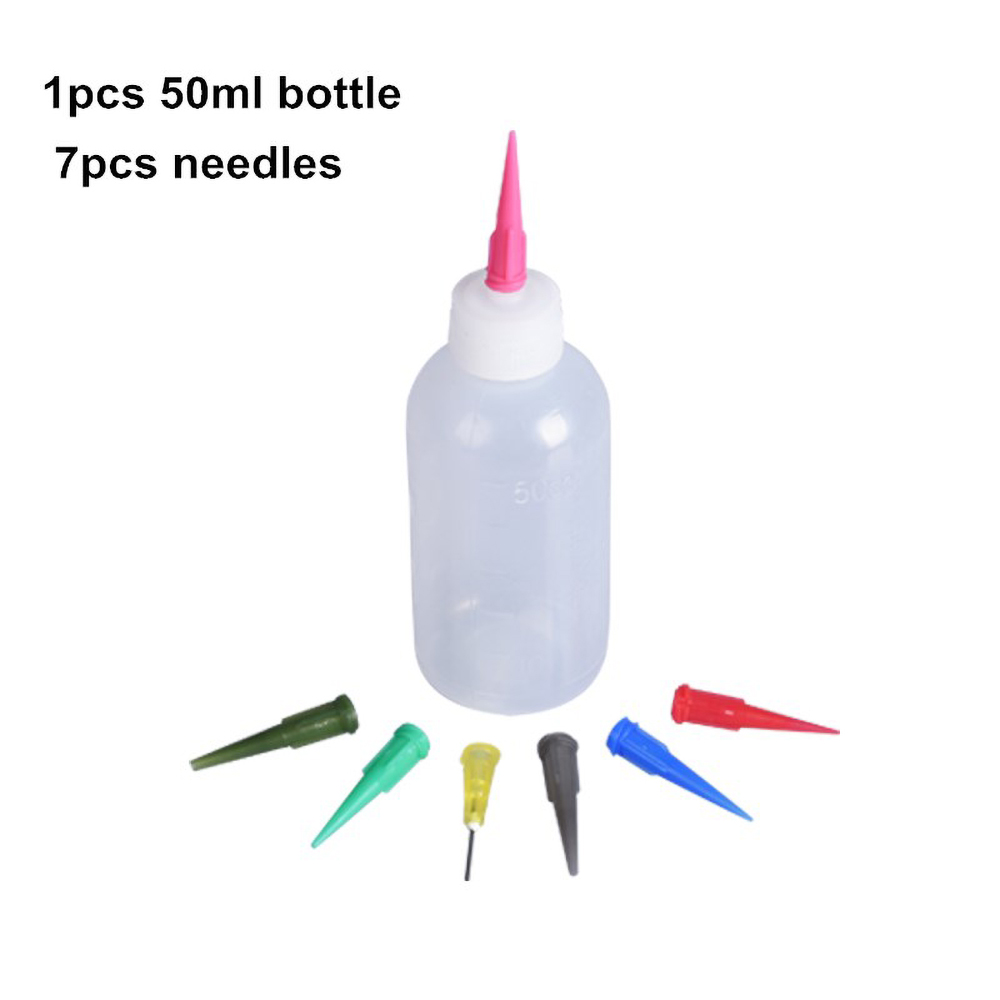 Botella de pintura de barro de cerámica de 50ml, botella de barro exprimible, multiaguja, textura DIY, esmalte para colorear de cerámica, herramienta de escultura de arcilla pintada: Gris claro