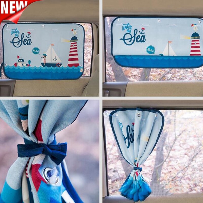 Car Sun Shades Car Window Shades for Rear and Side Window Car Heat Shield Protect Baby Window Shade Adjustable Sunscreen Curtain