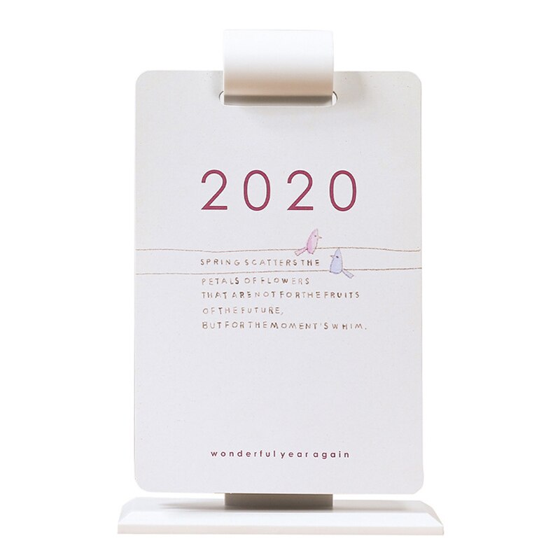 Desk Calendar Yearly Flip Calendar Daily Planners with Hanging Mount THIN889