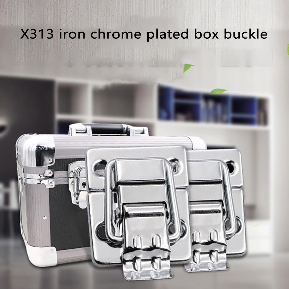 1pc Silver Fastener Toggle Latches Catch Chest Suit Trunk Lock Cosmetic Mini Boxes Box Buckle Buckles W9h1