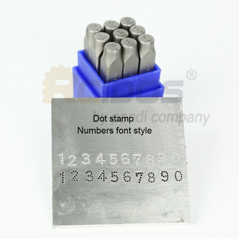 Numbers 6/7/8/10MM Dotted/lattice Motorbike,RCIDOS car chassis number stamp Steel word punch stamp/matrix stamp 0-8