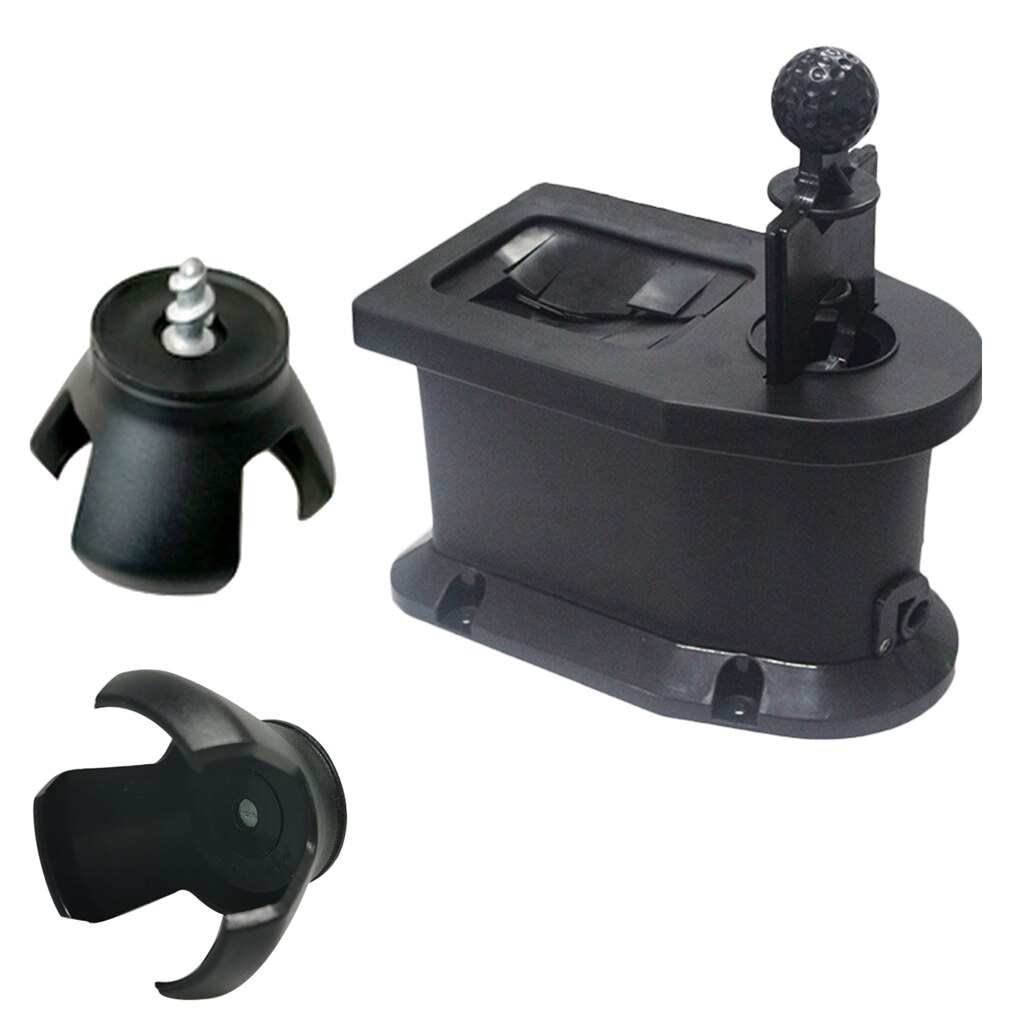 Golf Ball Club Washer Cart Mount Shaft Groove Cleaner & Ball Retriever