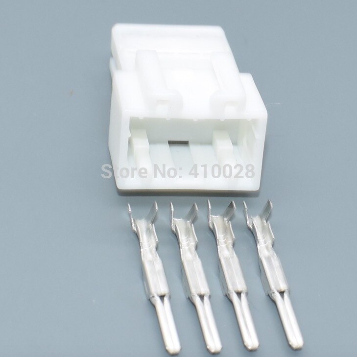 shhworldsea car 4pin 2.2mm male female connector fuse plug connector automotive wiring terminal socket 936227-1 936238-1: 2set male