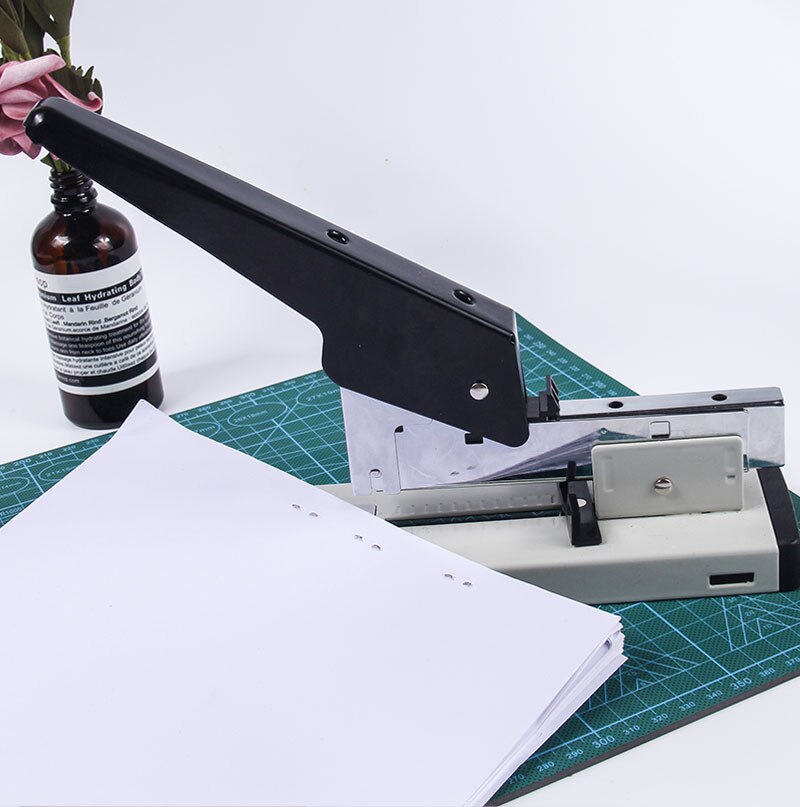 Huapuda ciężki rodzaj metal zszywacz introligatorski zszywacz 120 arkusz pojemność narzędzia biurowe dopasowanie zszywki (szpilki) 23/6, 23/8, 23/10, 23/13