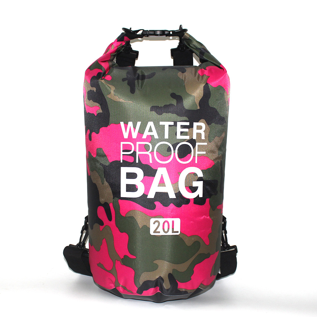 60L Grote Professionele Zwemmen Waterdichte Tas Rafting Opslag Dry Bag Met Verstelbare Riem Haak Drifting Duiken Dry Rugzak: 20L-H