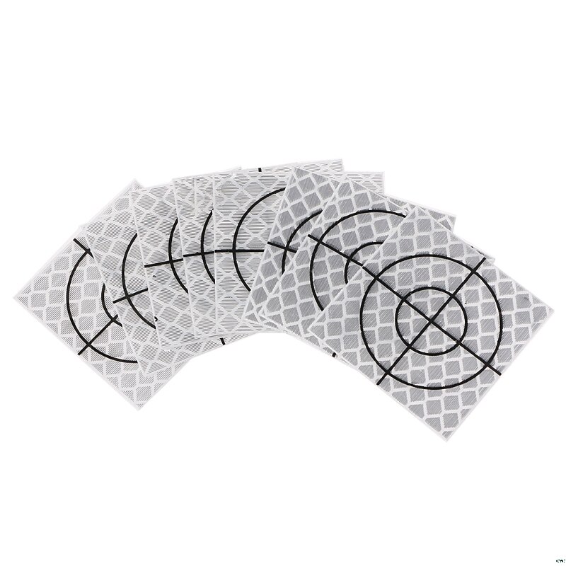 100 Pcs Reflector Reflecterende Tape Doelwit Totaal Station 20/30/40/50/60 Mm