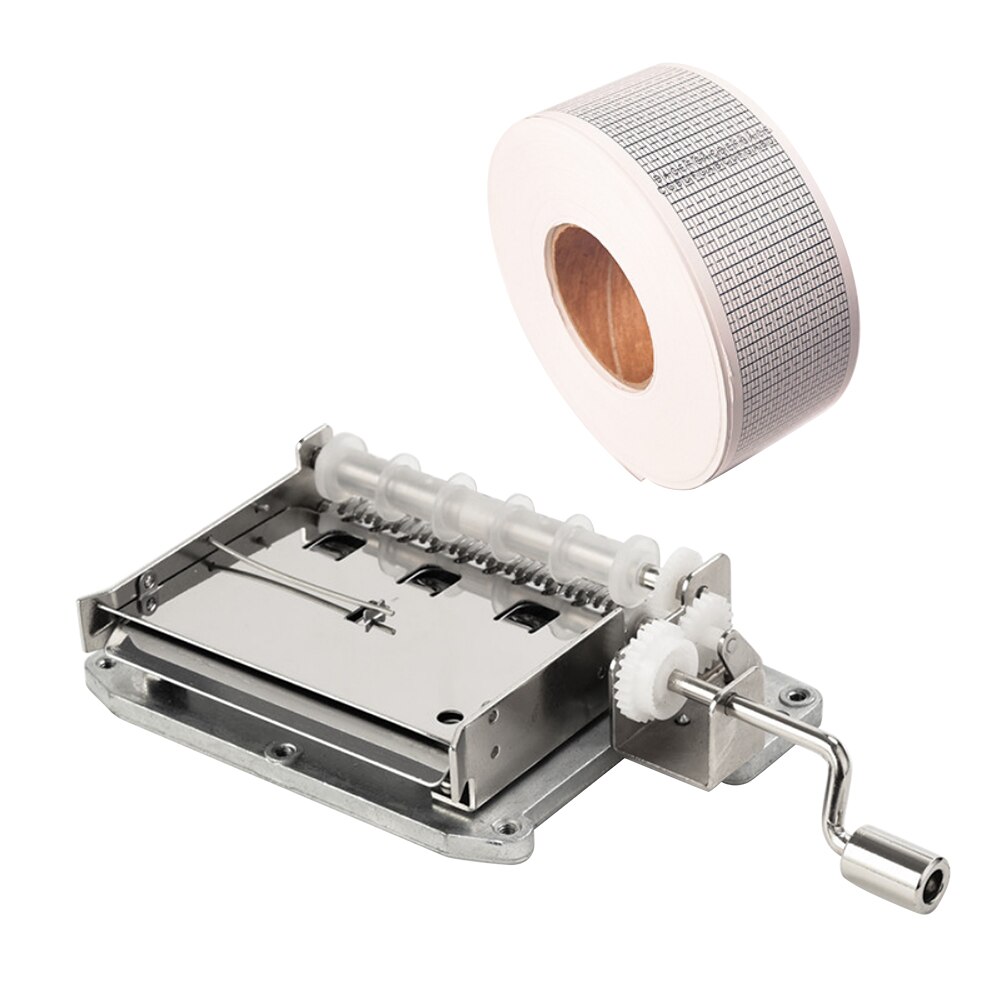 Gør-det-selv 30- noder spilledåse sæt håndforskruet programmerbar mekanisk spilledåse 30 noder spilledåse &amp; hulmaskine til blankt papir