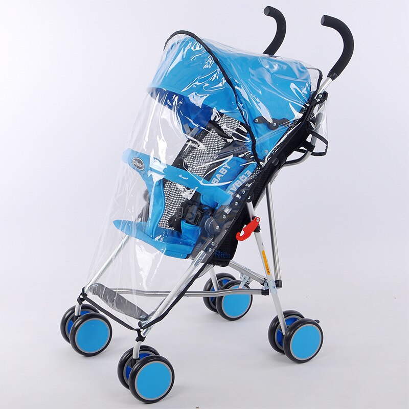 Waterproof rain cover for baby stroller accessories Transparent Windproof raincoat for baby cart Zipper opens Baby Carriages