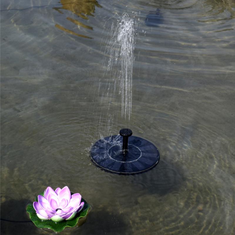 Store 16cm sol fontæne haven springvand flydende vand springvand haven pool dam dekoration soldrevet springvand: 13.5cm