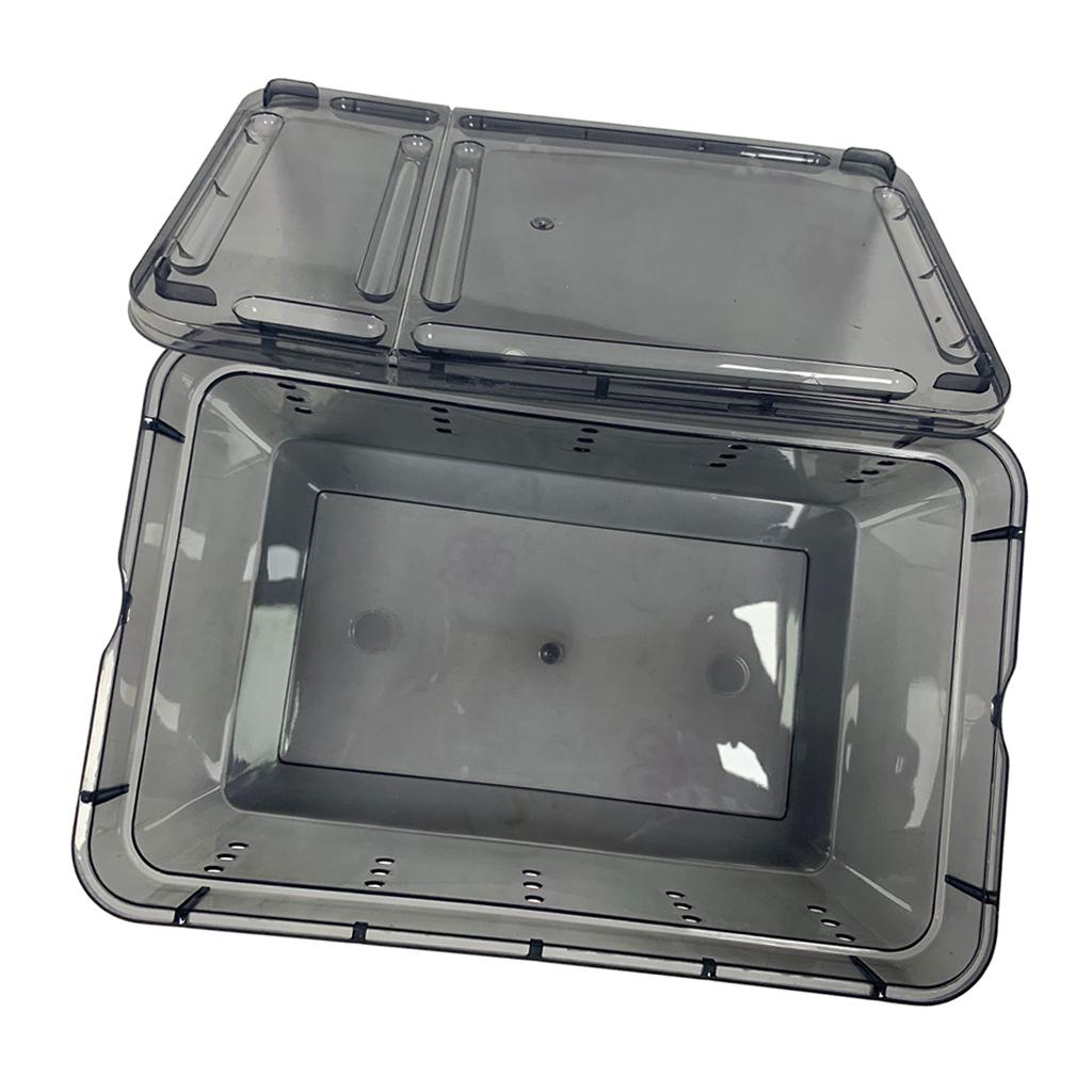 Reptile Terrarium Vivarium Tank Box Turtle Nursery Breeding Cage Spider Hiding Box Transport Case