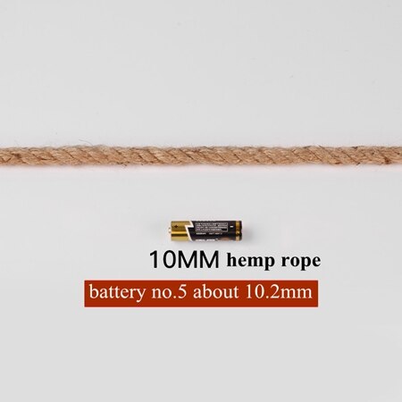 Naturlig jute uden farvet gør-det-selv håndværk hamp reb hænge mærke flaske indpakning snore tråd håndværk dekoration jute reb 2mm 8mm 10mm- 14mm: 10mm 20m