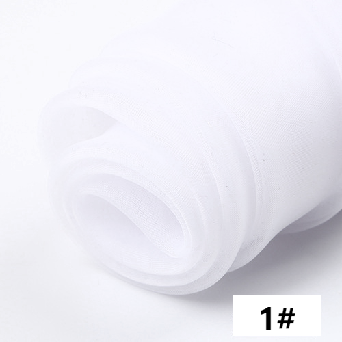 Tela de Organza de tul para costura de vestidos, faldas de tutú, boda, velos, cortinas, color negro, blanco, azul, rojo, por metro, 3M/5M/10M