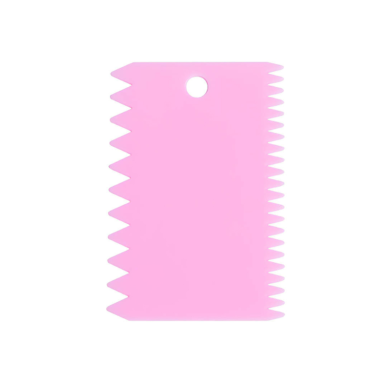 Decorating Tool Baking Dough Cutting Scraper Plastic Dough Scraper Thickened Cream Scraper: Brown