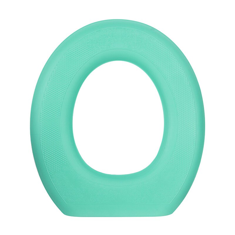 Zachte Eva Wc Cover Seat Waterpoof Badkamer Deksel Cover Kussen Herbruikbare Universele Toilet Kussen Closestool Wc Mat Set: green