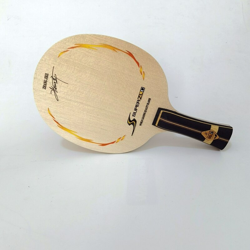 ALC ZLC Table Tennis Blade Offensive FL Handle Shake Hold Arylate Carbon Fiber Ping Pong Bat: Yellow