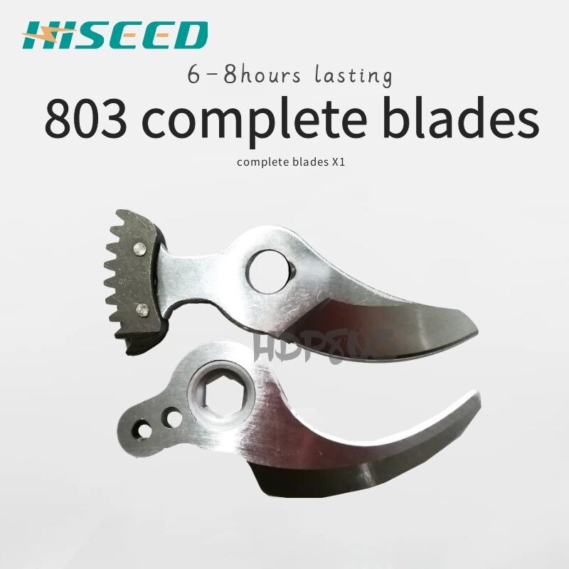 Hiseed 803 trådløse beskæreserviceblade, batteri og oplader: Komplette knive  x1