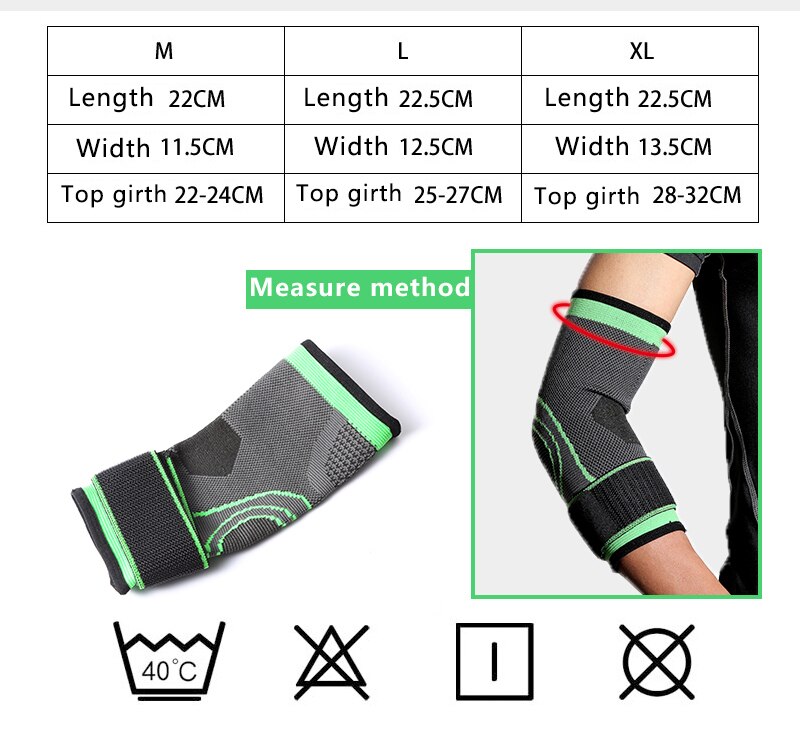 Atmungsaktiv Bandage Kompression Ärmel Ellenbogen befestigen Unterstützung Schutz für Gewichtheben Arthritis Volleyball Tennis Arm Klammer