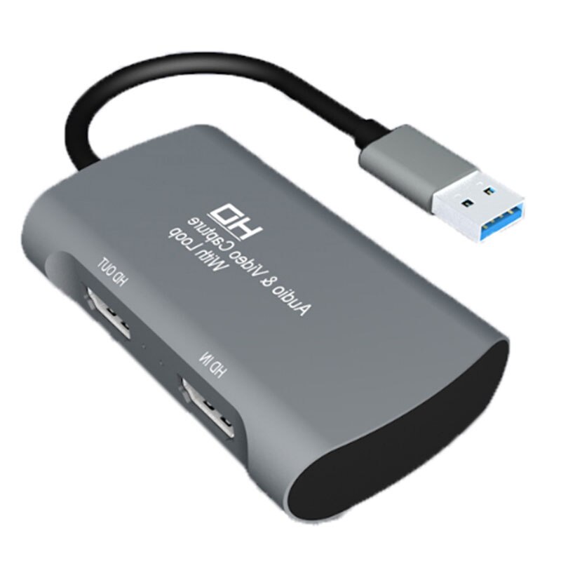 2 stuks usb 3.0 naar dubbele hdmi , 1080p video-opnamekaart 4k gratis drive hdmi-opnamekaart