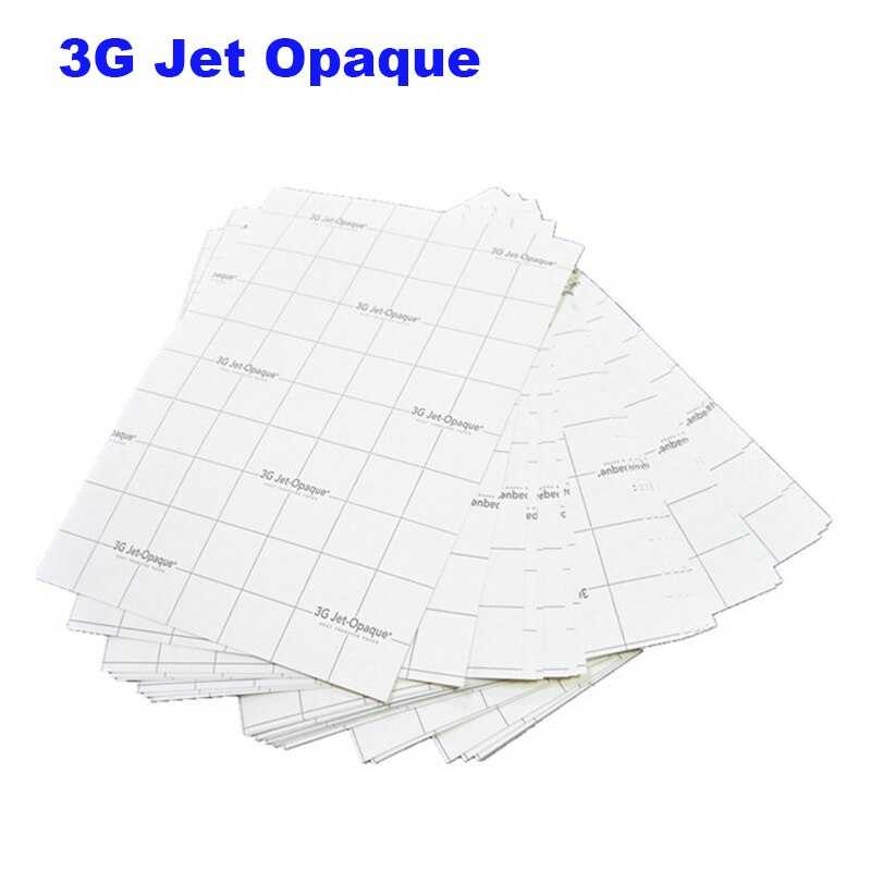 A3 A4 Size 3G Jet-Opaque Inkjet Printable Ijzer Op Warmte-overdracht Afdrukken Papier Voor Donkere Stof Tshirt thermische Transfer Papier Diy